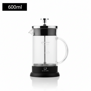 براد قهوة فرنش برس gianxi | إبريق قهوة زجاجي من ستانلس ستيل متعدد الاستخدامات