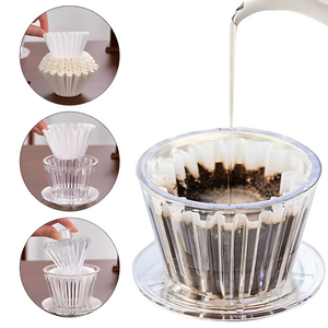 أداة ضغط ورق فلتر القهوة الأكريليك | كوب فلتر للقهوة محلي الصنع